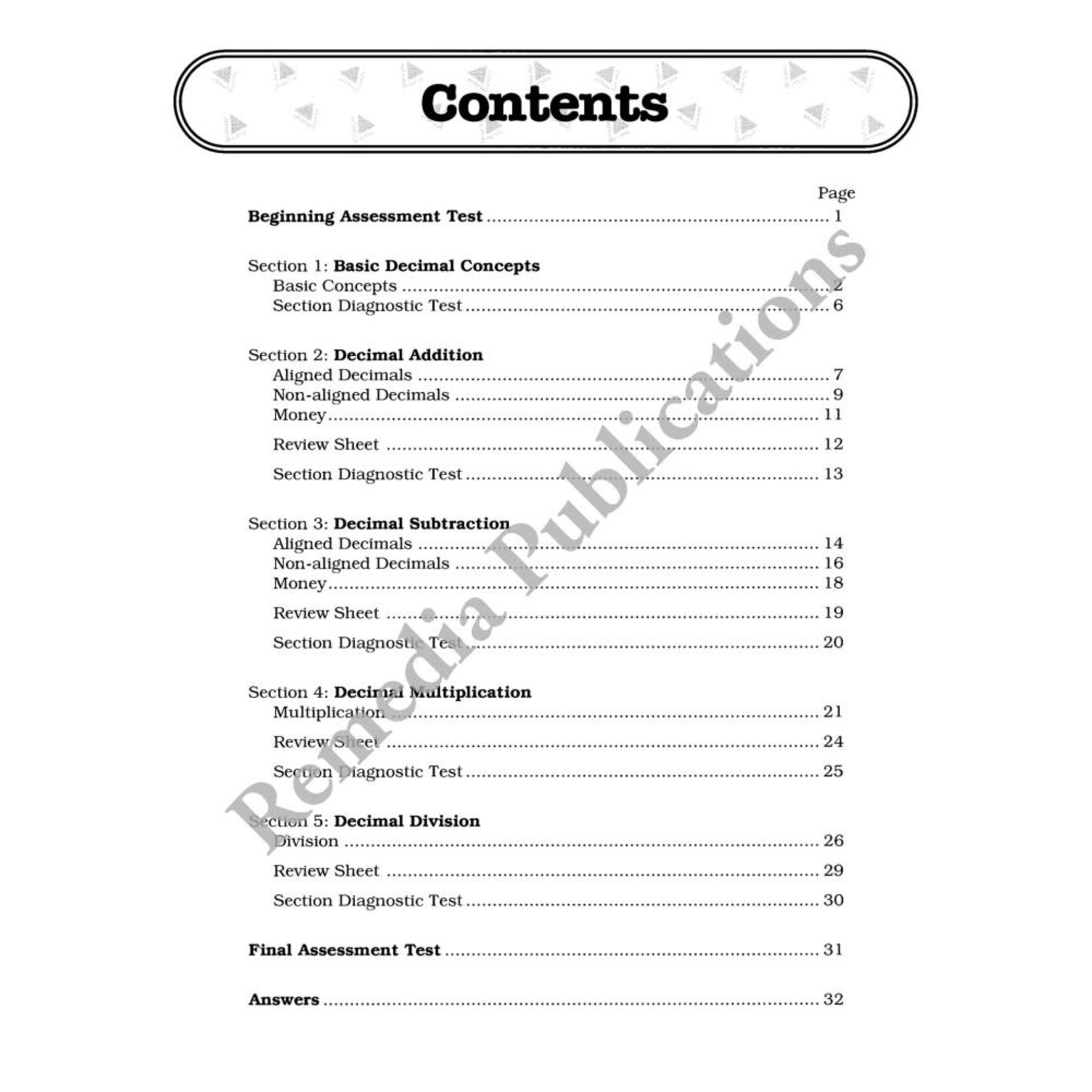 Advanced Decimals: Straight Forward Math Series (Advanced Edition)