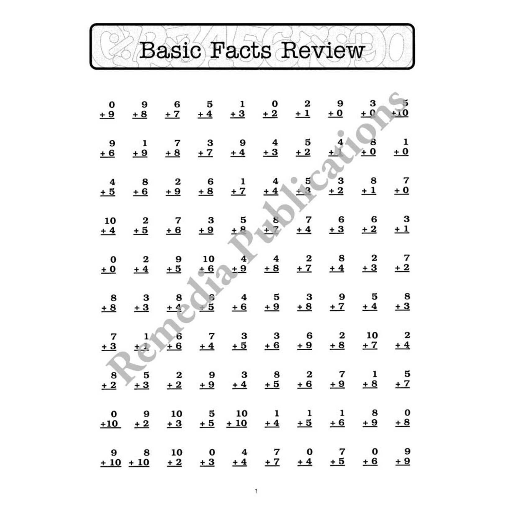 Advanced Addition: Straight Forward Math Series (Advanced Edition)