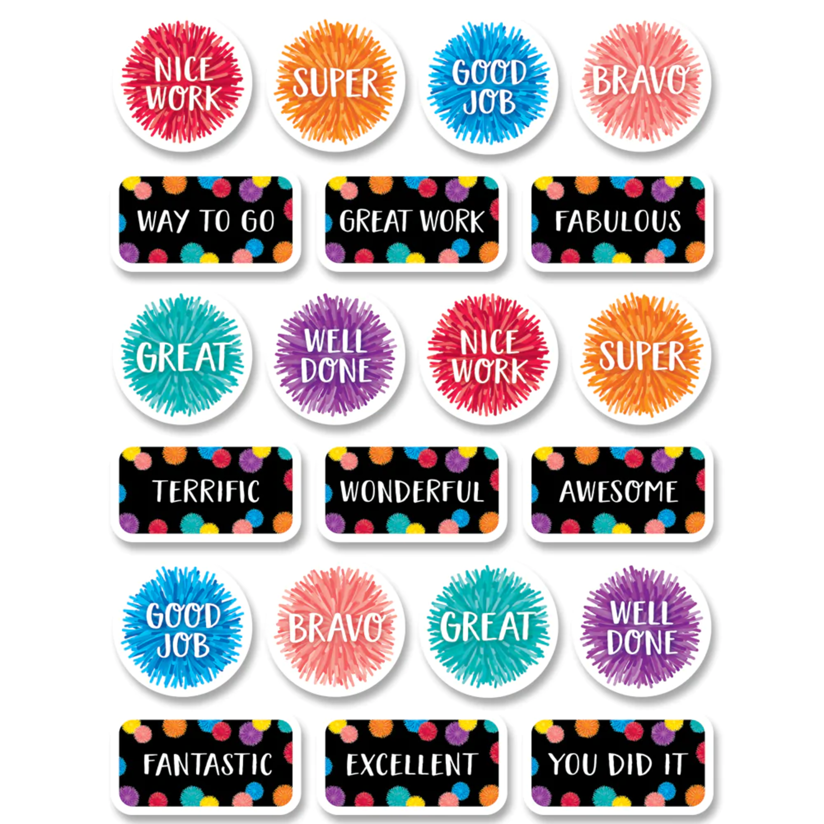 CREATIVE TEACHING PRESS Pom-Pom Rewards Stickers