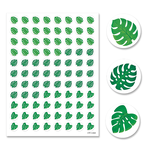 CREATIVE TEACHING PRESS Palm Paradise Monstera Leaves Hot Spots Stickers