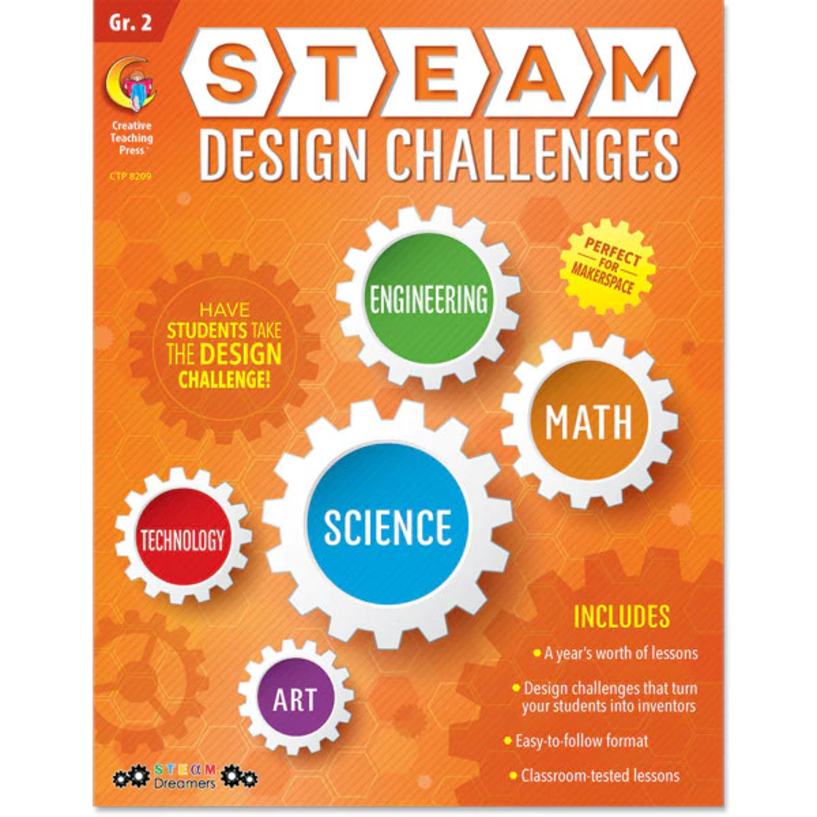 CREATIVE TEACHING PRESS STEAM Design Challenges Resource Book, Gr. 2