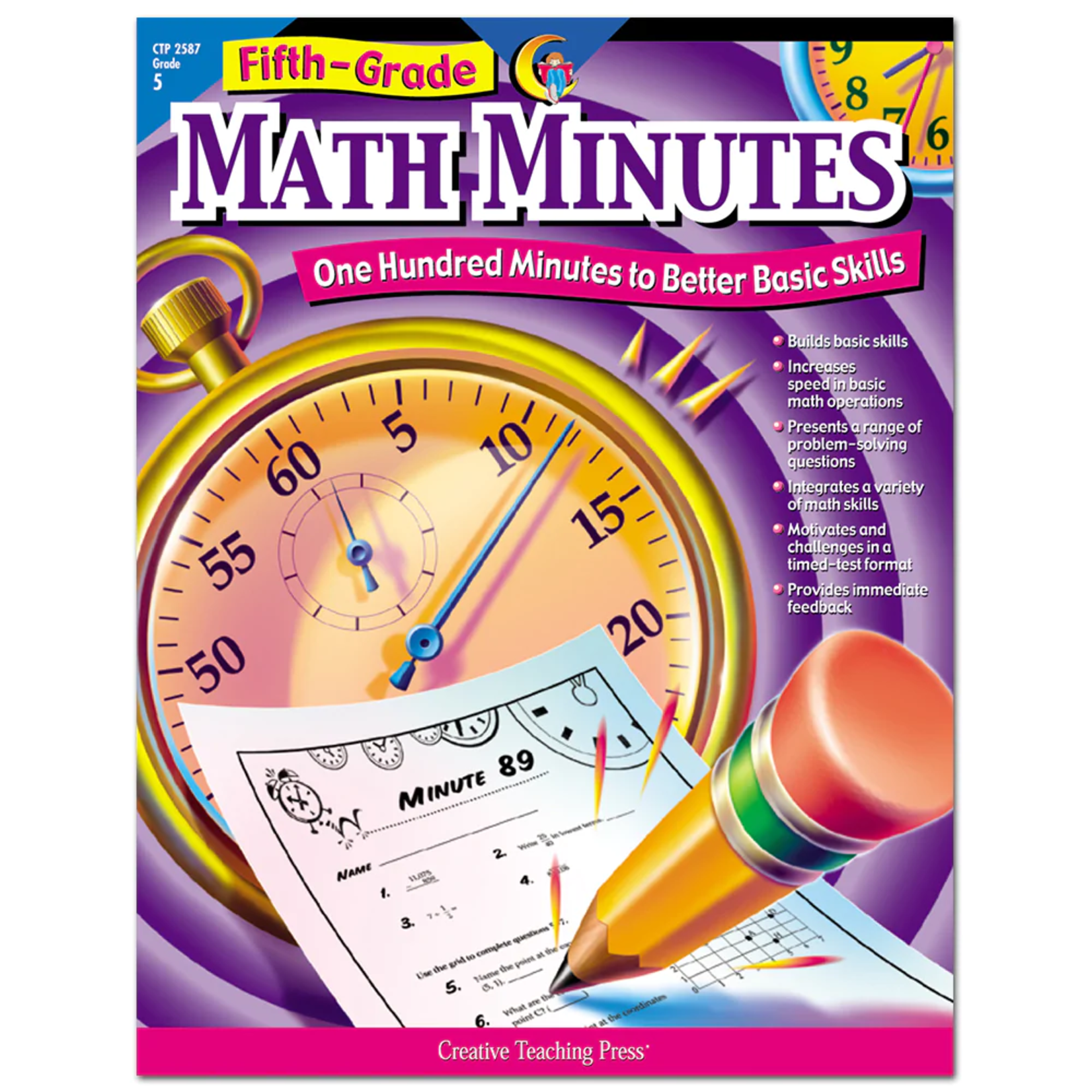 CREATIVE TEACHING PRESS Math Minutes, 5th Grade