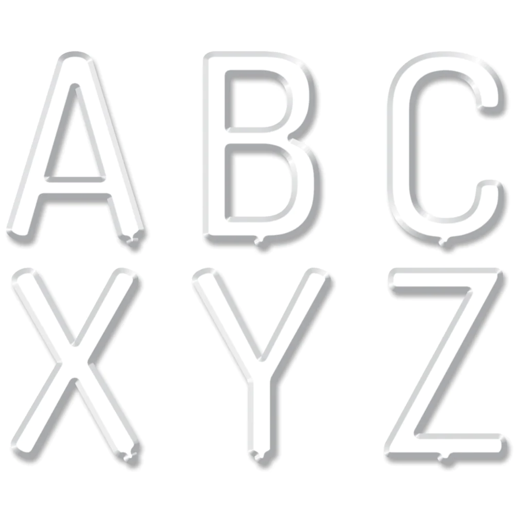 CREATIVE TEACHING PRESS CLM White Letter Board 2" Uppercase Letter Stickers