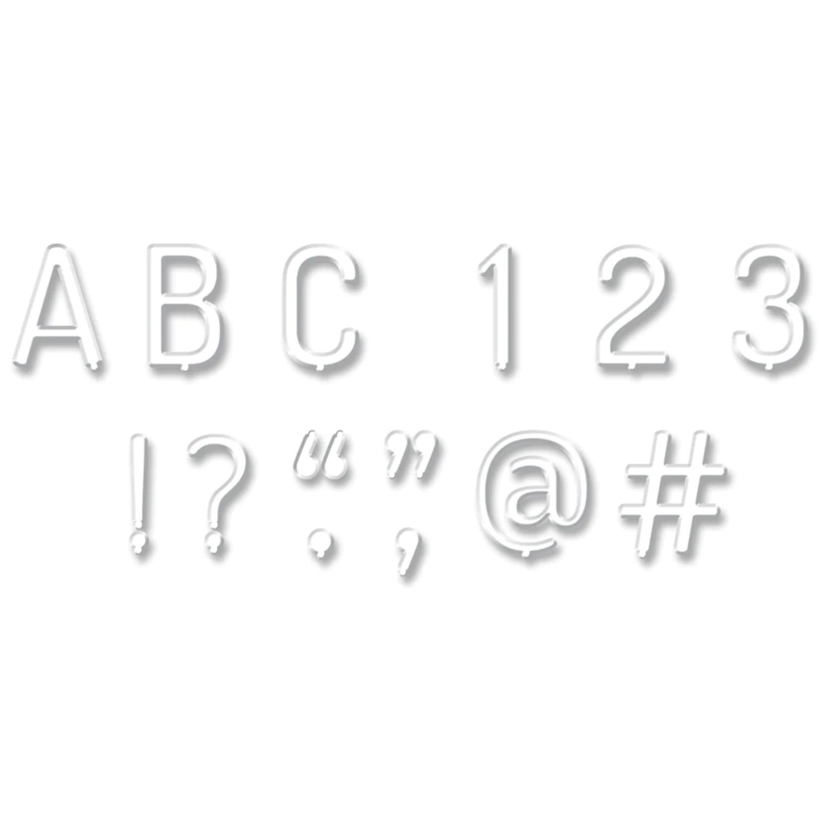 CREATIVE TEACHING PRESS CLM White Letter Board 1" Uppercase Letter Stickers