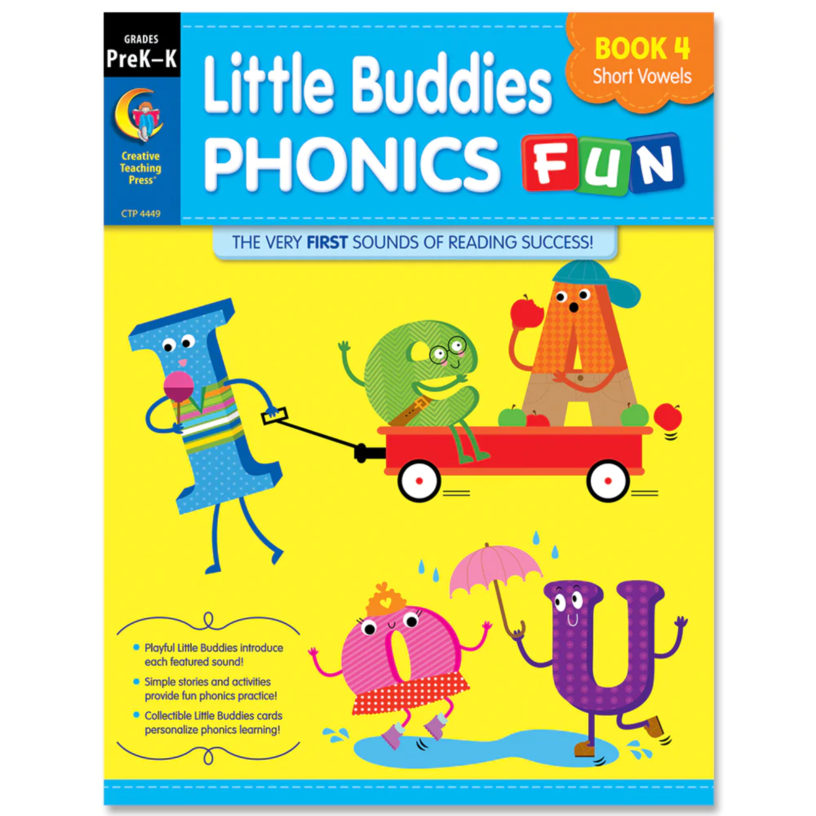 CREATIVE TEACHING PRESS Little Buddies Phonics Fun, Book 4: Short Vowels