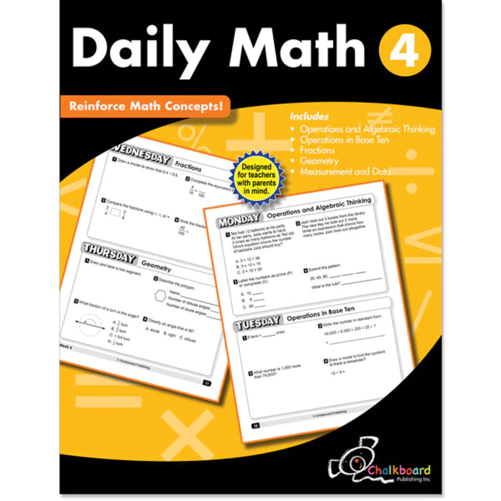 CREATIVE TEACHING PRESS Daily Math Workbook, Grade 4