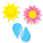 CREATIVE TEACHING PRESS Farm Friends Sunny Blooms 6 Inch Designer Cut-Outs