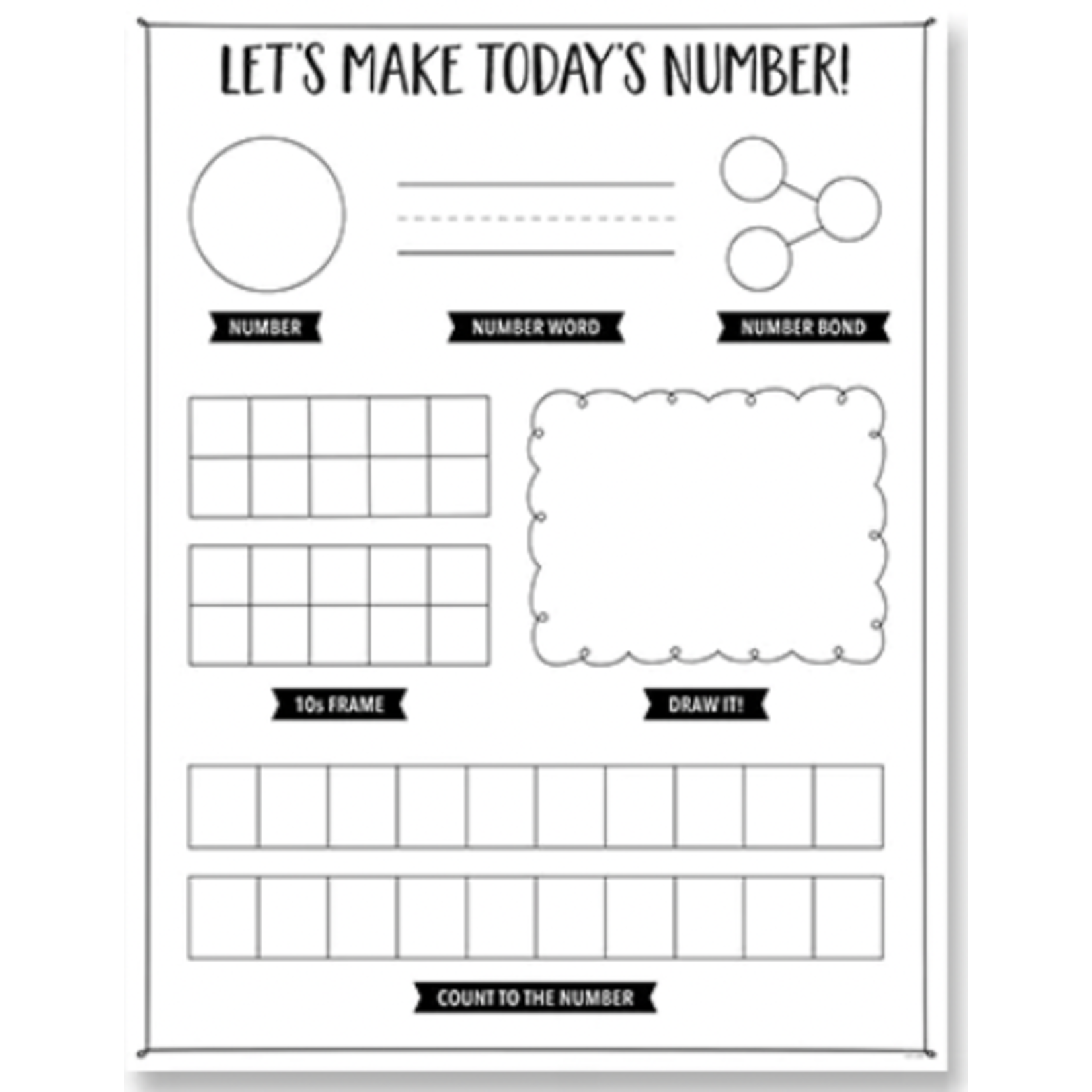 CREATIVE TEACHING PRESS Make Today's Number Chart