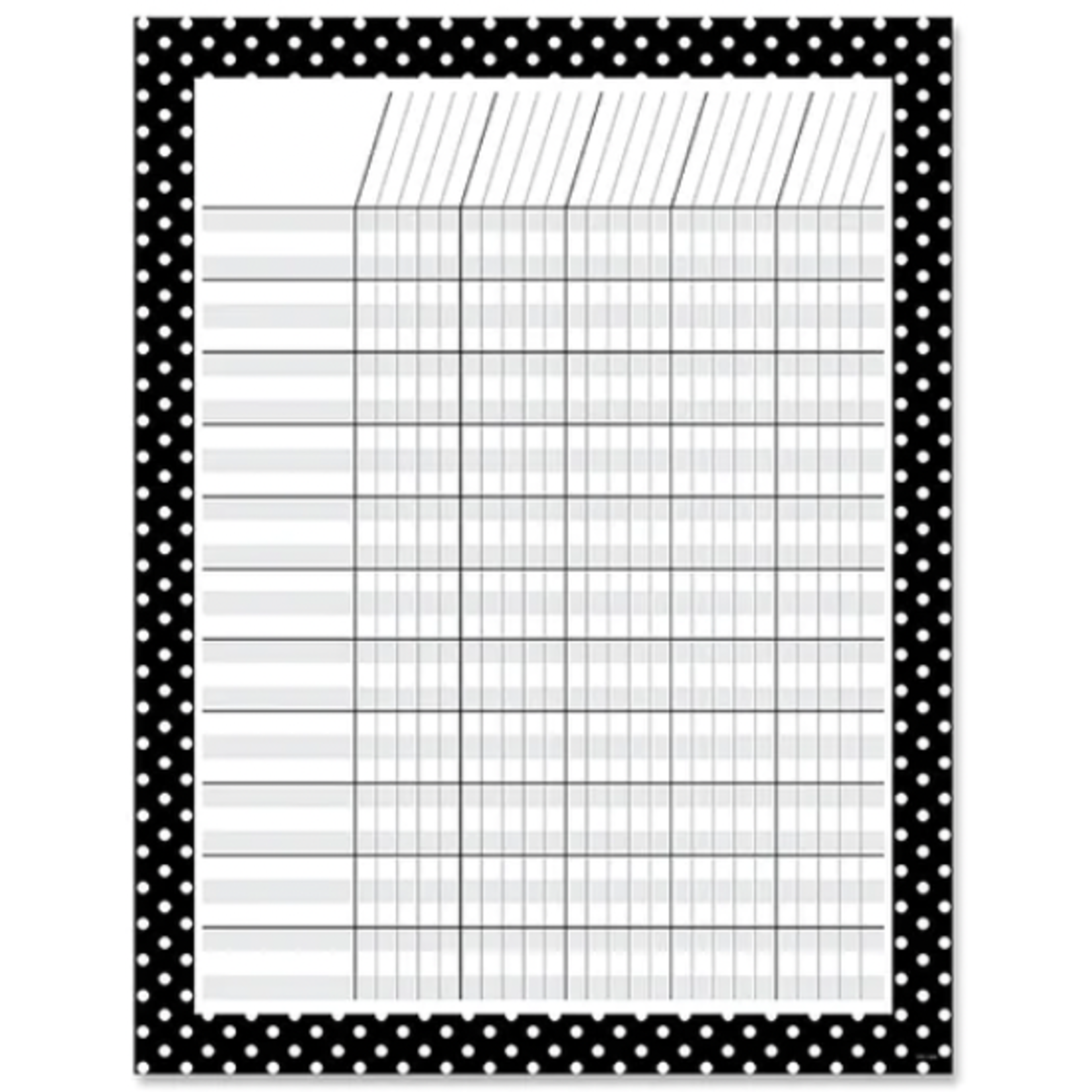 CREATIVE TEACHING PRESS Black with White Polka Dots Incentive Chart