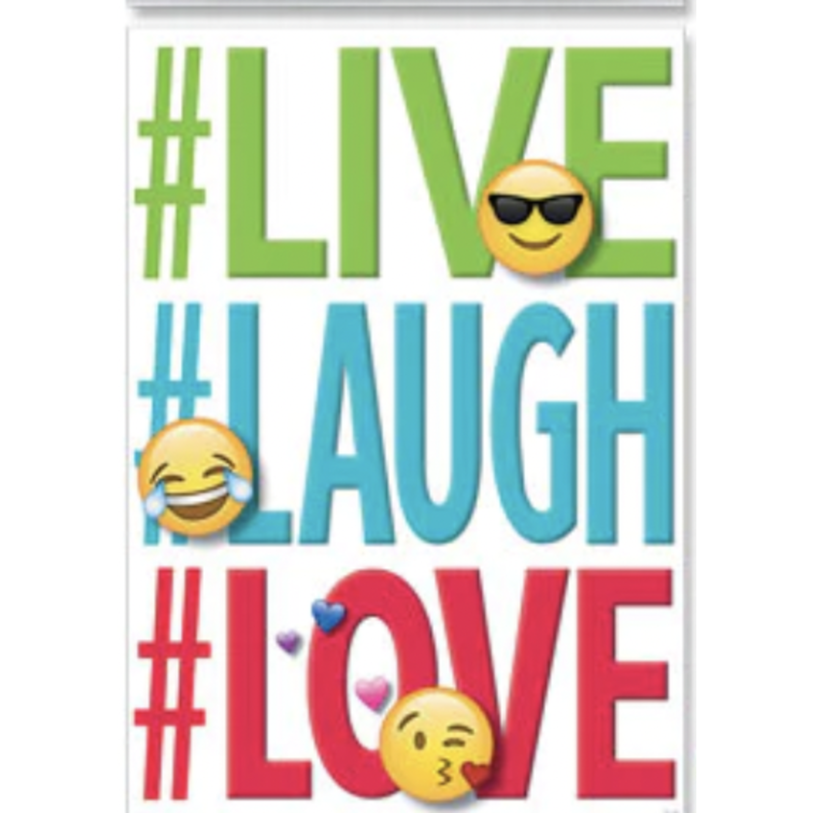 CREATIVE TEACHING PRESS Emoji Fun Live, Laugh, Love Poster
