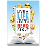 CREATIVE TEACHING PRESS Emoji Fun Live a life... Poster