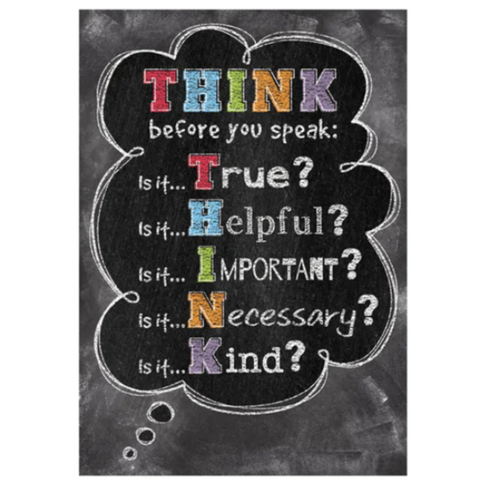 CREATIVE TEACHING PRESS Think Before You Speak Inspire U Poster