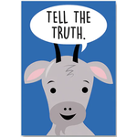 CREATIVE TEACHING PRESS Tell the truth. (goat) Poster