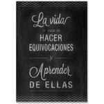 CREATIVE TEACHING PRESS "Life is all about making mistakes and learning from them" Spanish Poster