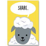 CREATIVE TEACHING PRESS Share. (sheep) Poster