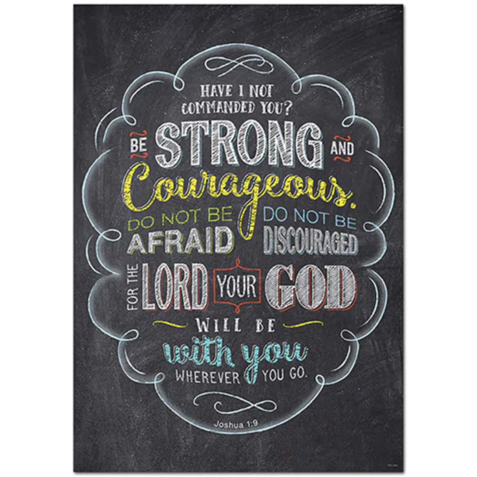 CREATIVE TEACHING PRESS Joshua 1:9 Rejoice Inspire U Poster