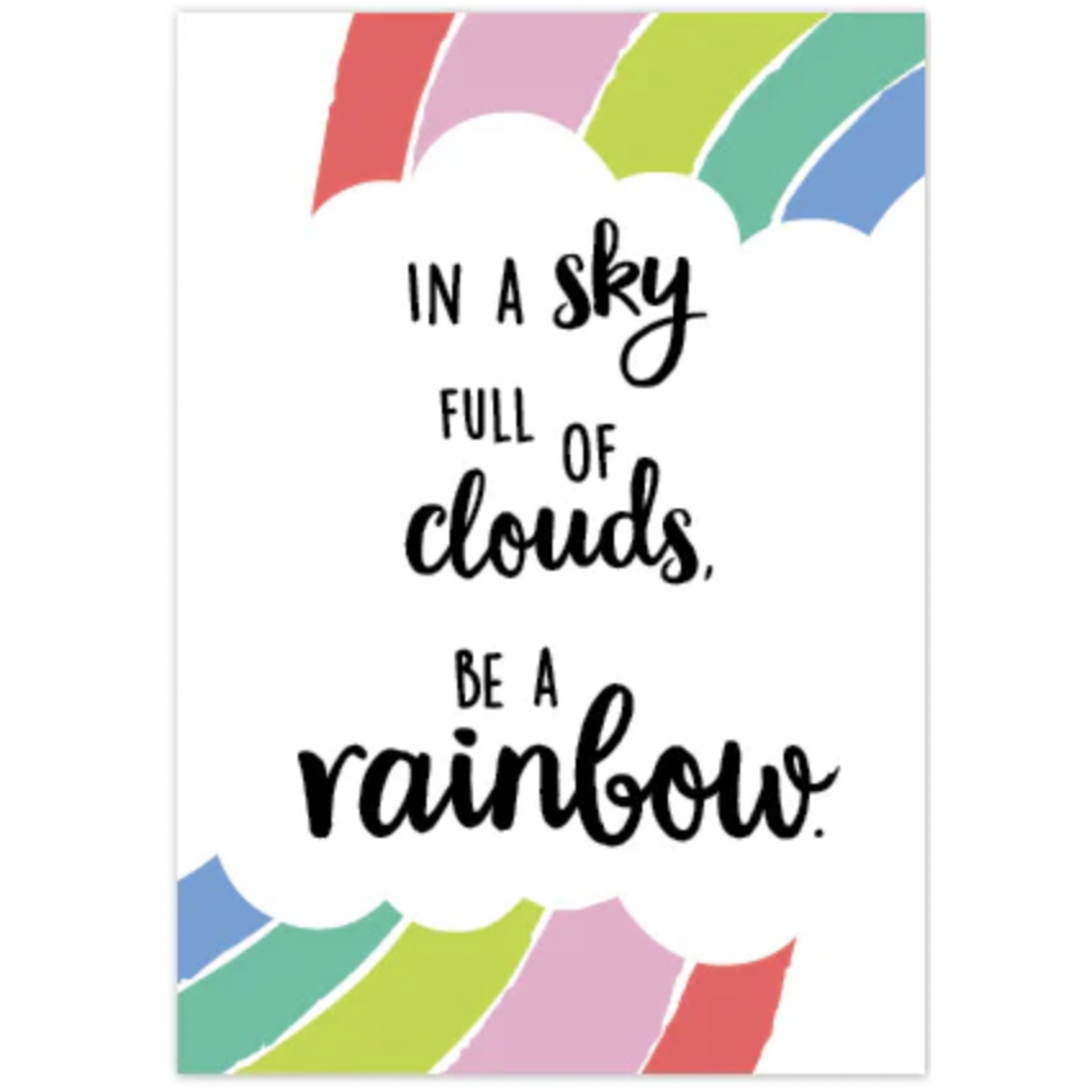 CREATIVE TEACHING PRESS In a sky full of clouds... Poster