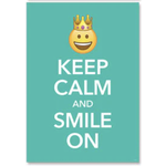 CREATIVE TEACHING PRESS Emoji Fun Keep Calm and Smile On Poster