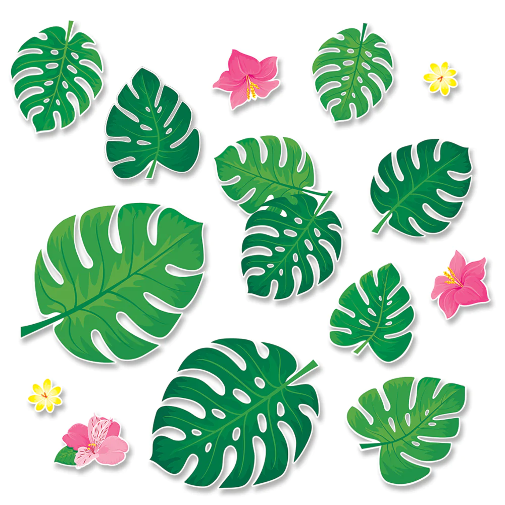 CREATIVE TEACHING PRESS Palm Paradise Monstera Leaves Bulletin Board