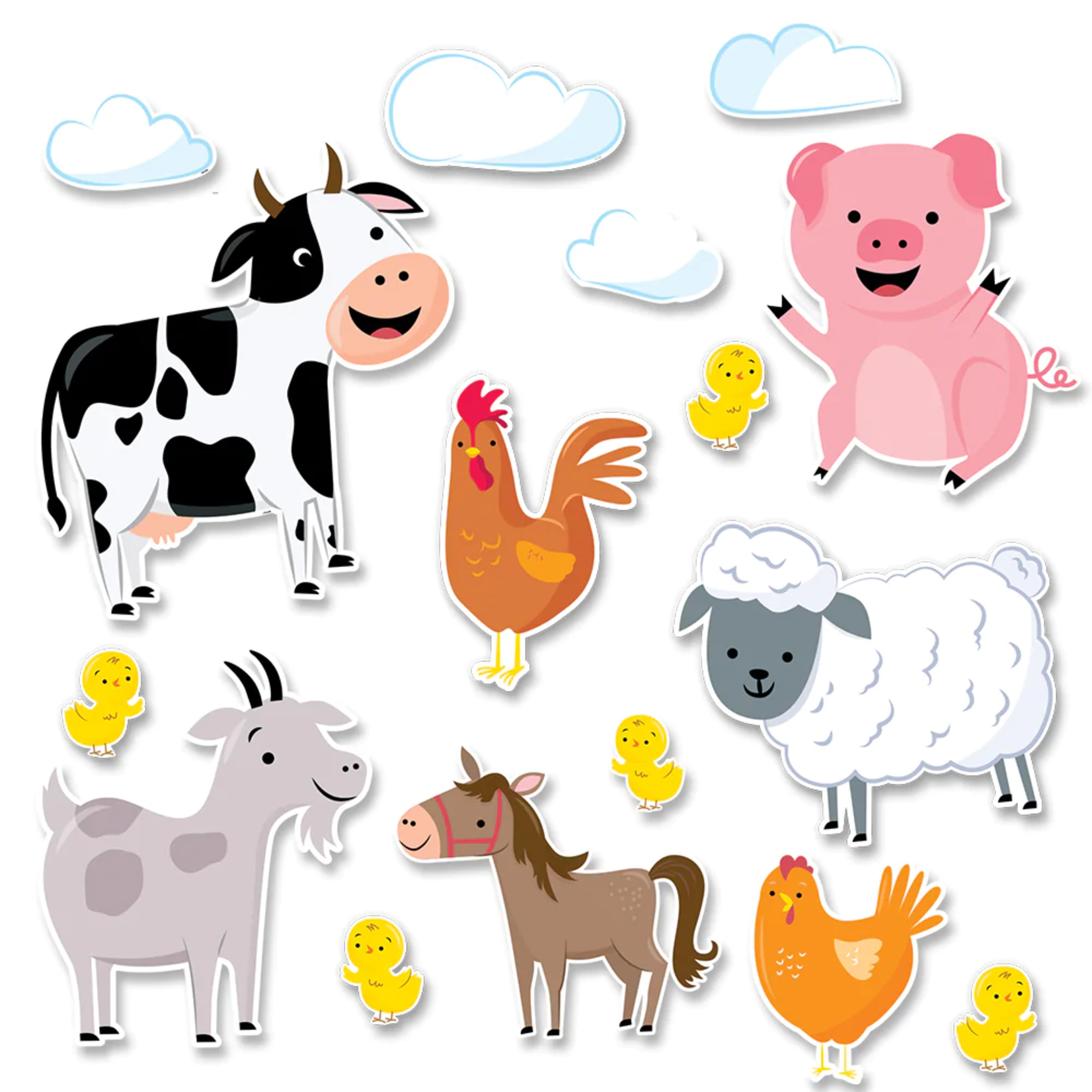 CREATIVE TEACHING PRESS Jumbo Farm Friends Bulletin Board