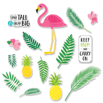 CREATIVE TEACHING PRESS Palm Paradise Flamingo Fun Bulletin Board
