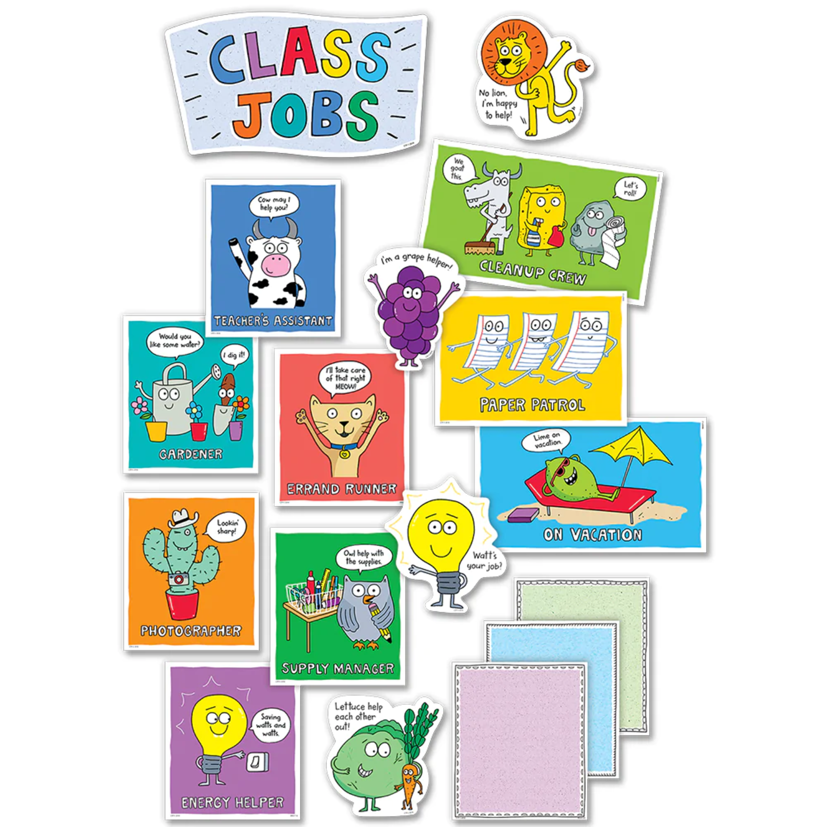 CREATIVE TEACHING PRESS So Much Pun! Class Jobs Mini Bulletin Board