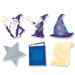 CREATIVE TEACHING PRESS Mystical Magical Wizardly Fun 6" Designer Cut-Outs
