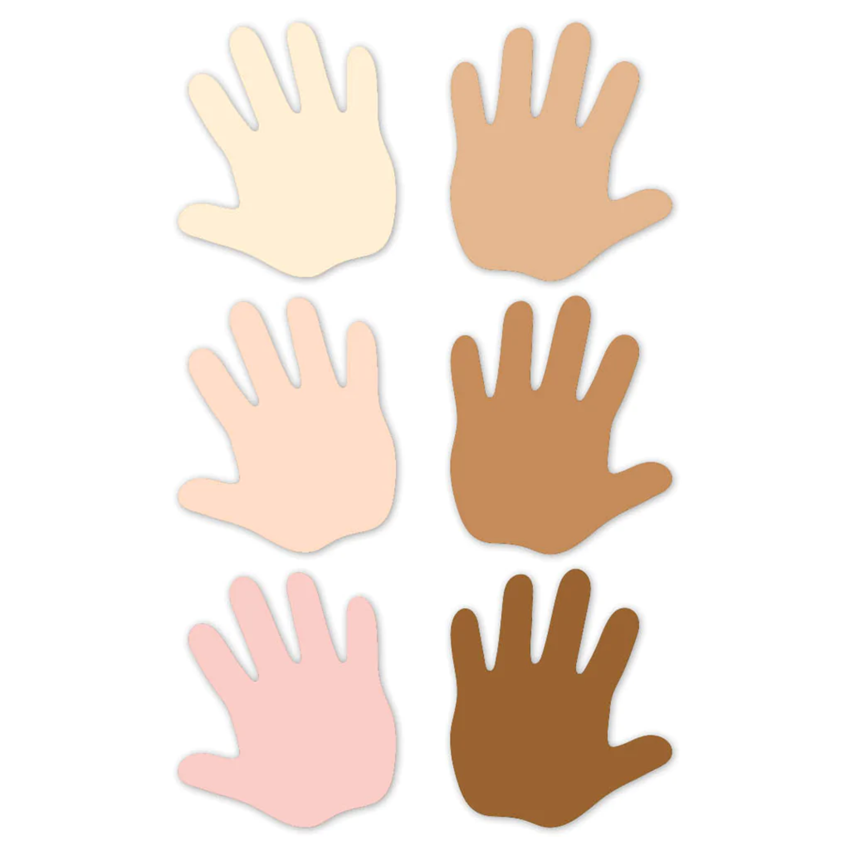 CREATIVE TEACHING PRESS Multicultural Hands 6” Designer Cut-Outs