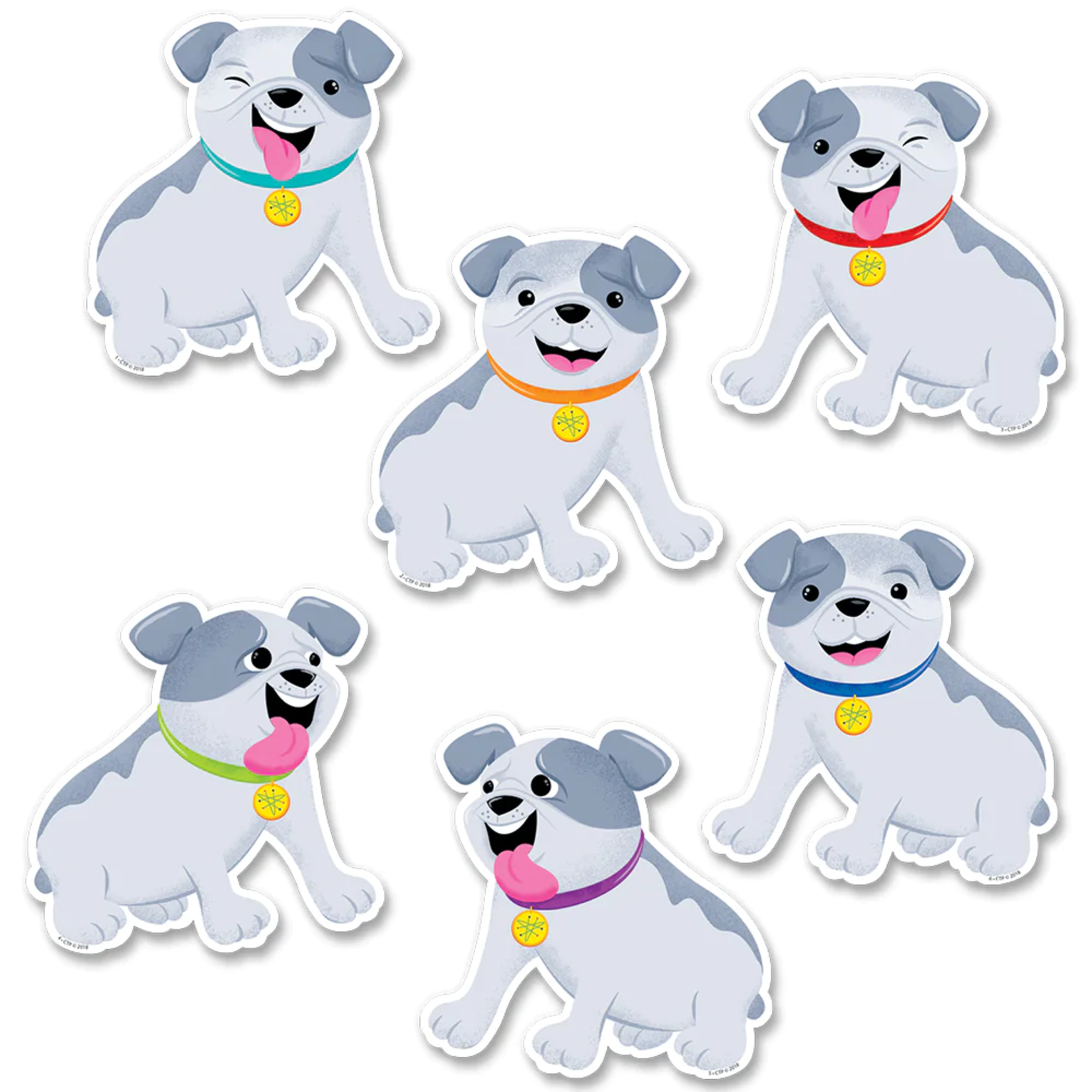 CREATIVE TEACHING PRESS Mid Century Mod Dog 6 inch Designer Cut-Outs