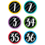 CREATIVE TEACHING PRESS Bold & Bright Student Numbers 3" Designer Cut-Outs