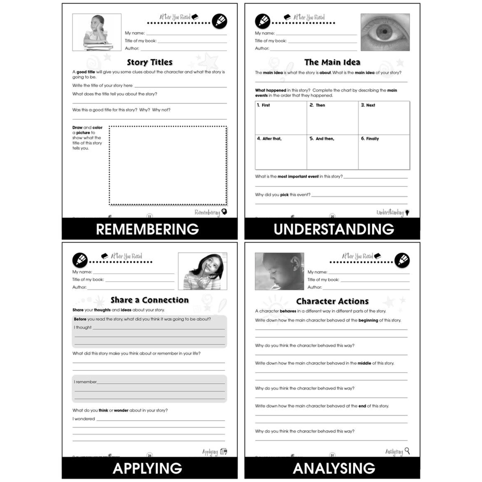 Reading Response Forms - Grades 3-4