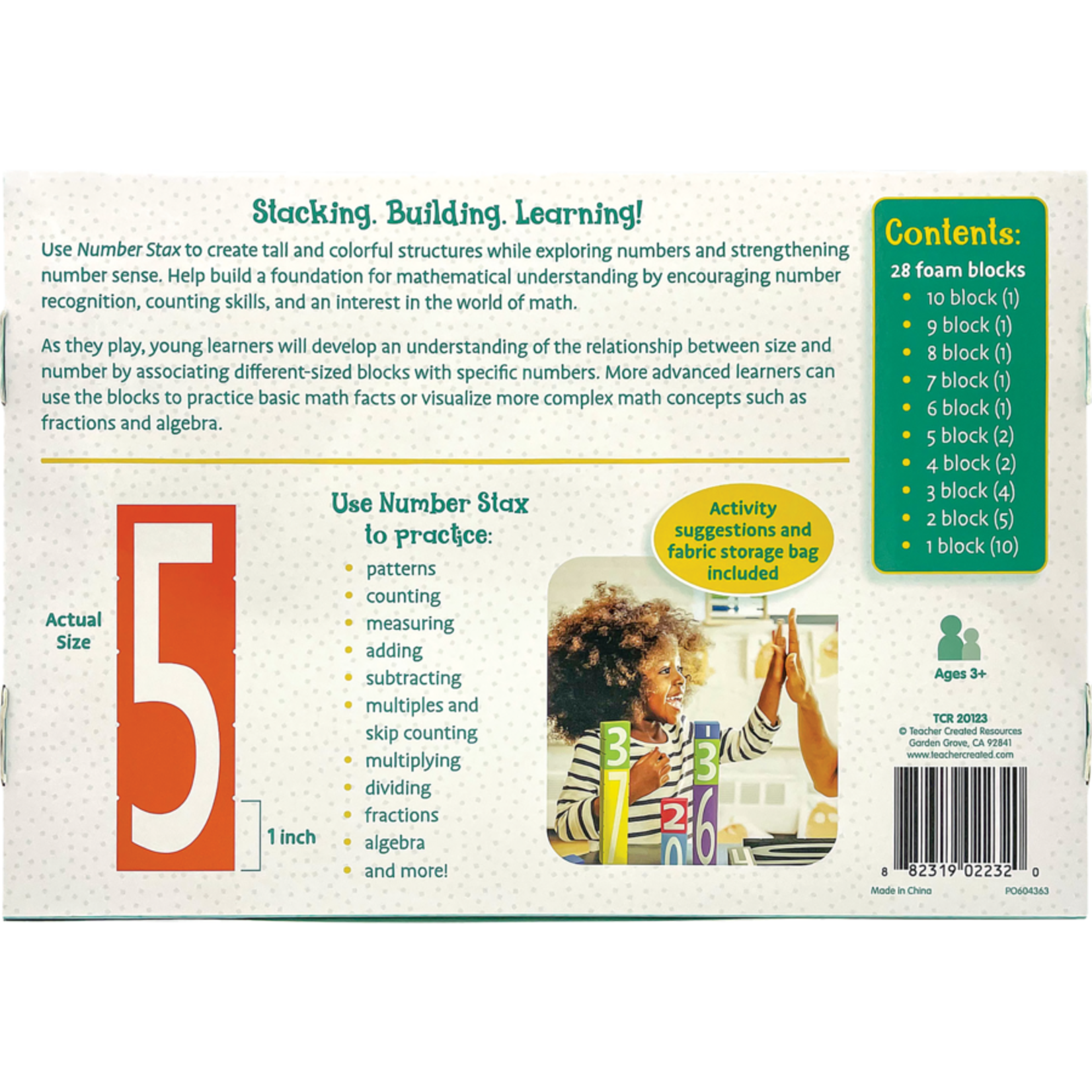 TEACHER CREATED RESOURCES Number Stax - Stacking Foam Number Blocks
