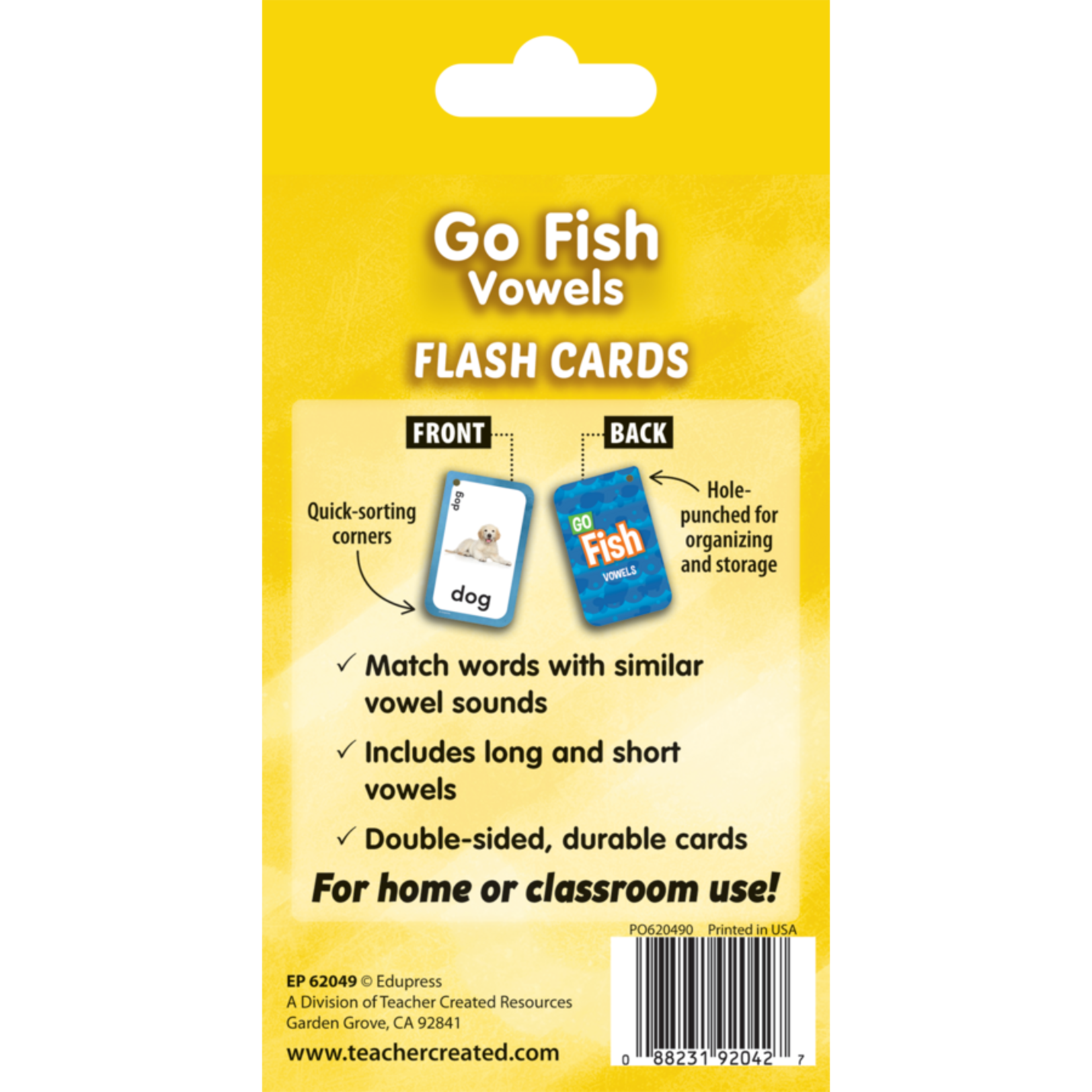 TEACHER CREATED RESOURCES Go Fish Vowels Flash Cards