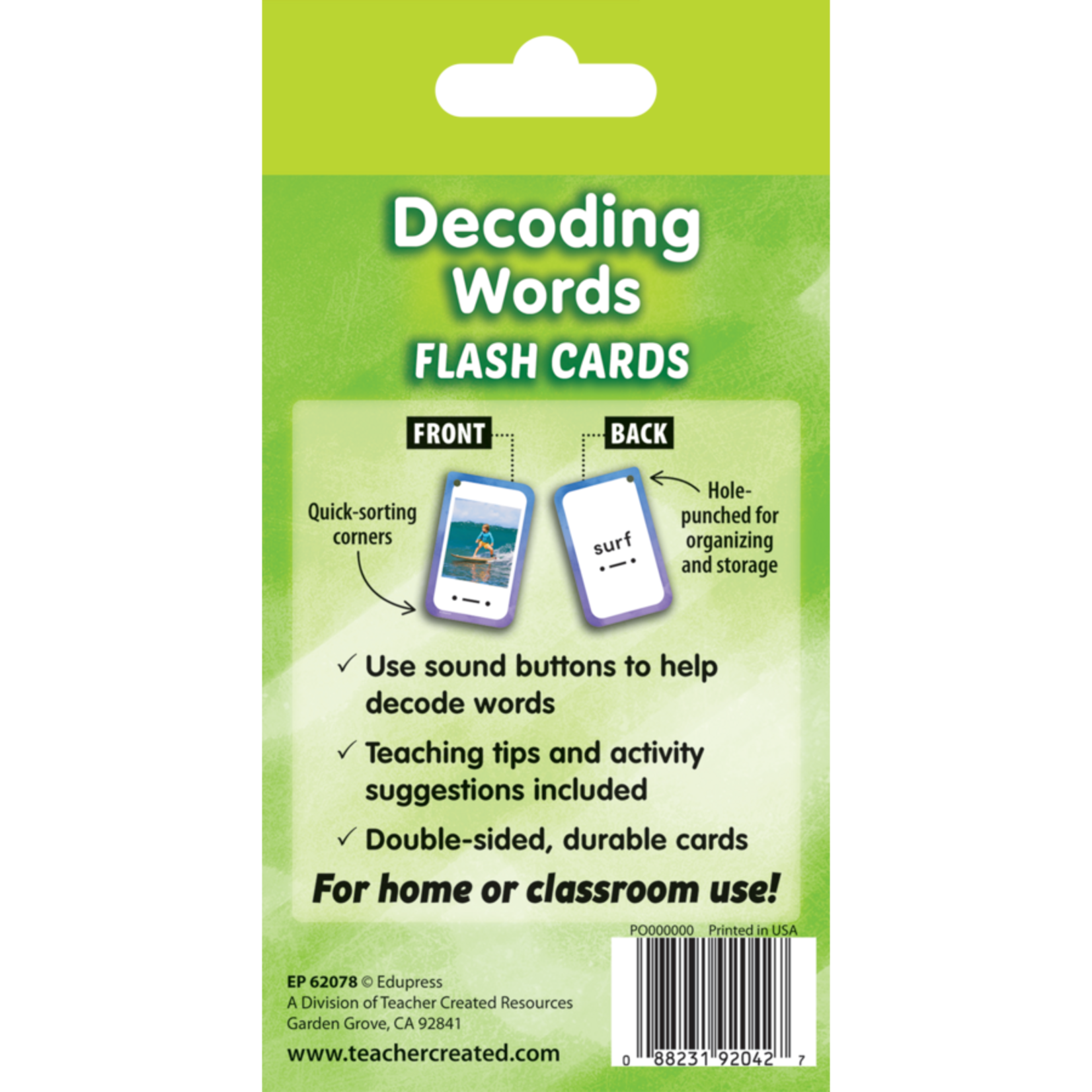 TEACHER CREATED RESOURCES Decoding Words Flash Cards