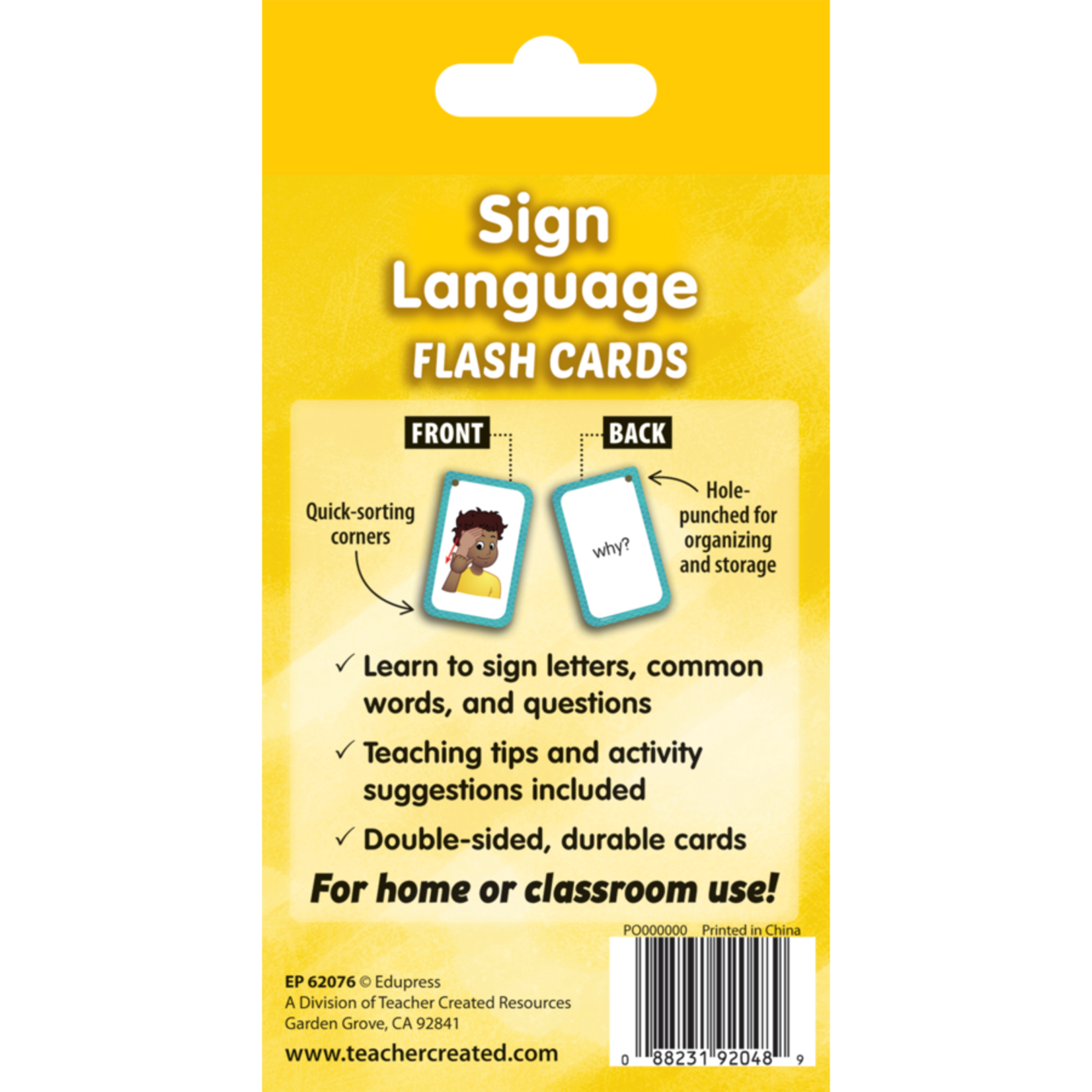 TEACHER CREATED RESOURCES Sign Language Flash Cards