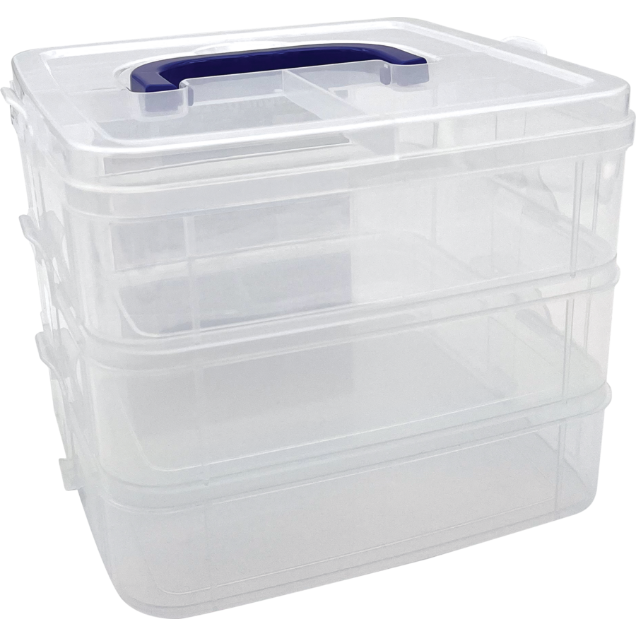 CLEAR STACKABLE STORAGE CONTAINERS Educational Outfitters
