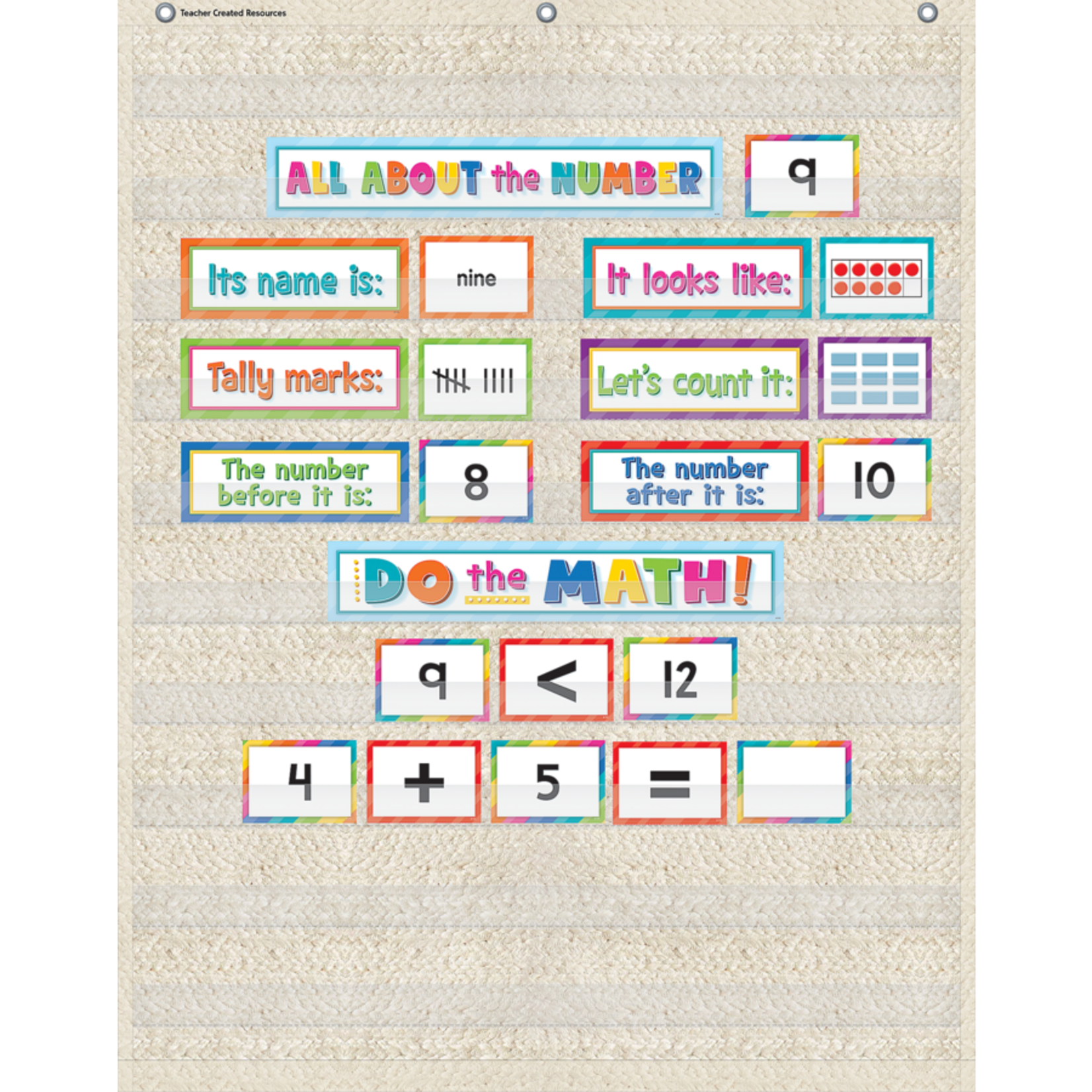 TEACHER CREATED RESOURCES Woven 10 Pocket Chart