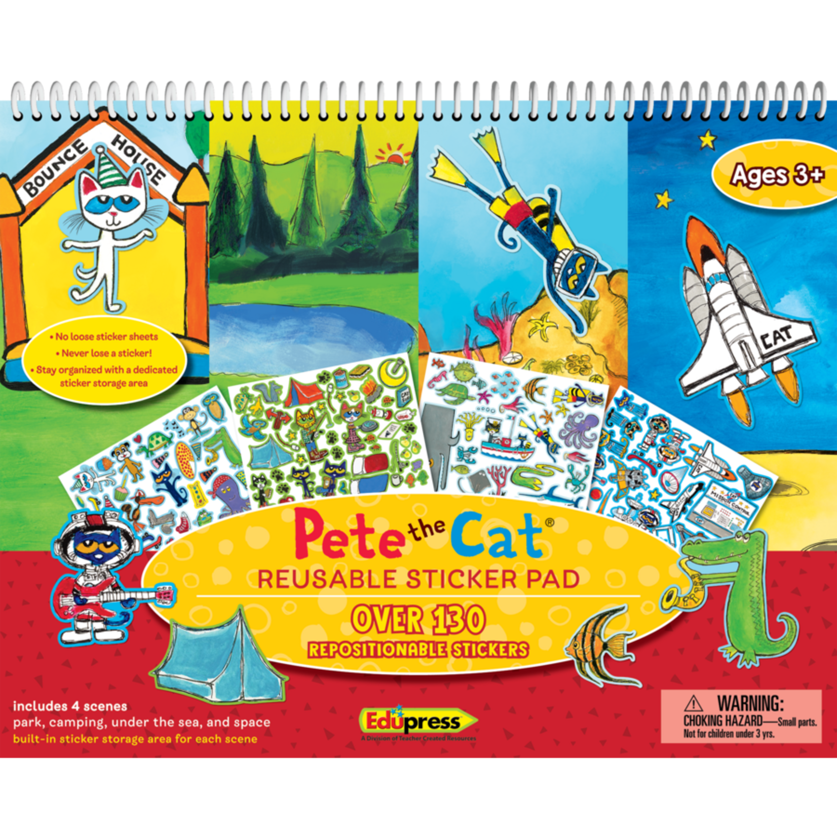 TEACHER CREATED RESOURCES Pete the Cat Reusable Sticker Pad