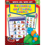 TEACHER CREATED RESOURCES Write-On/Wipe-Off Book: Beginning and Ending Sounds