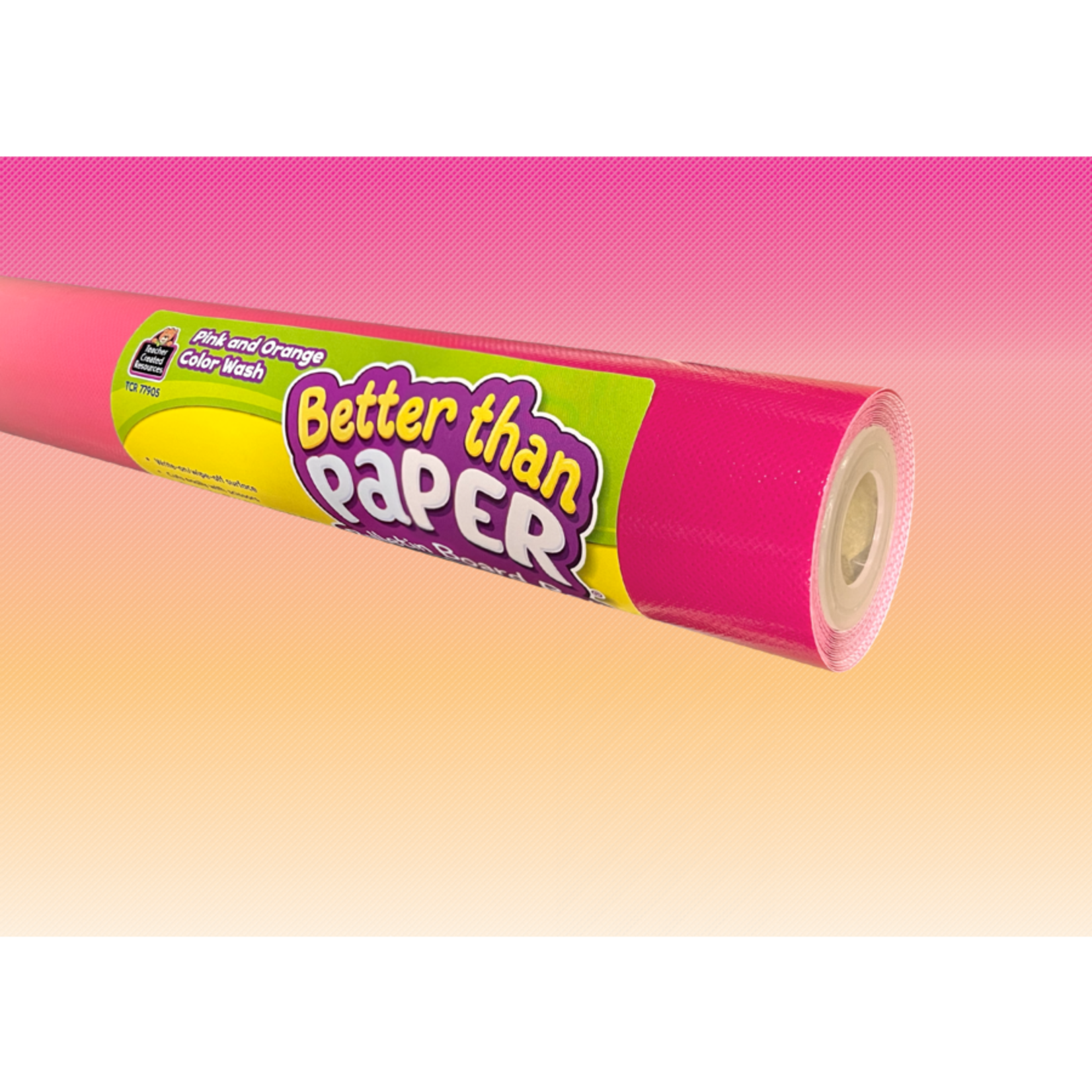 TEACHER CREATED RESOURCES Pink and Orange Color Wash Better Than Paper Bulletin Board Roll