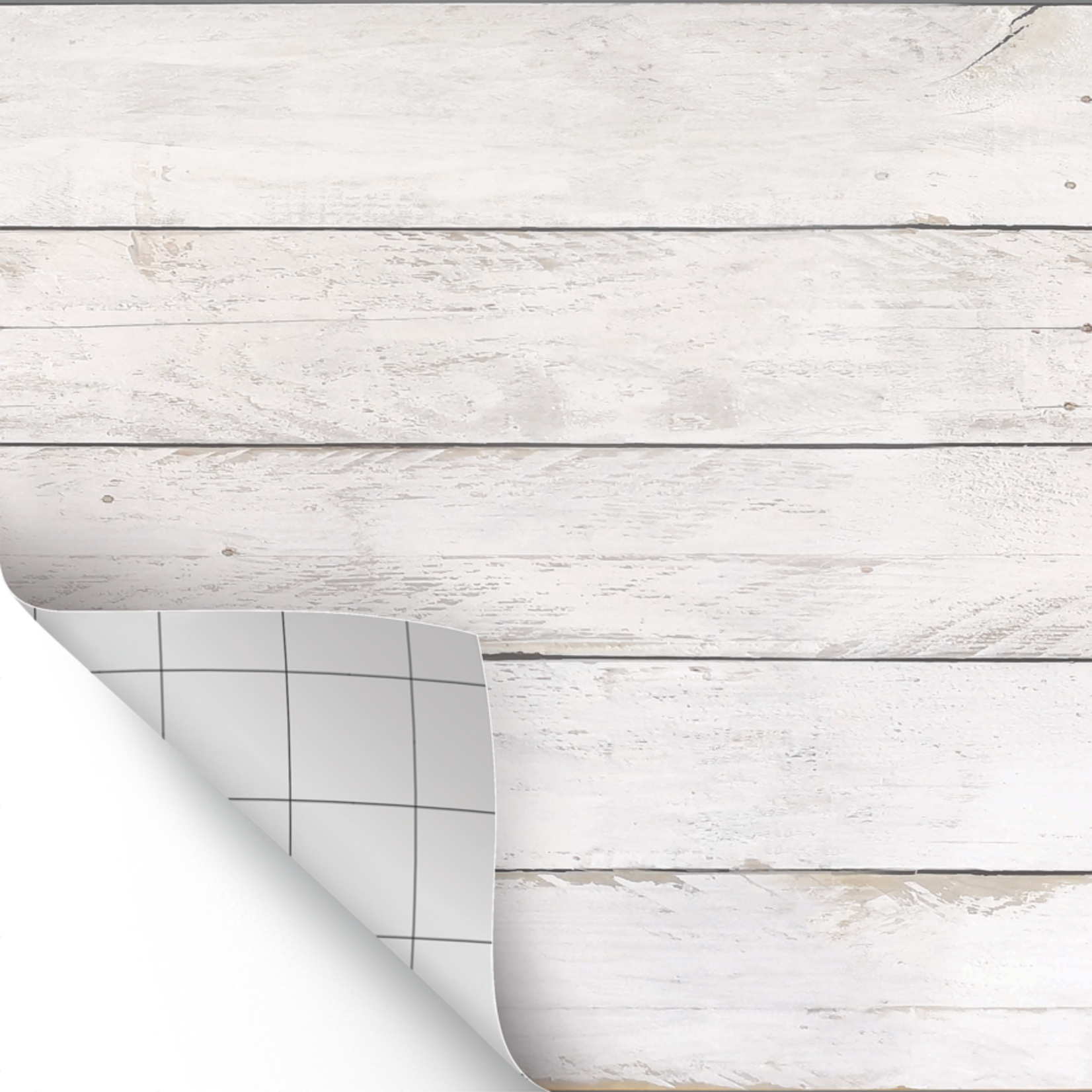 TEACHER CREATED RESOURCES White Shiplap Peel and Stick Decorative Paper