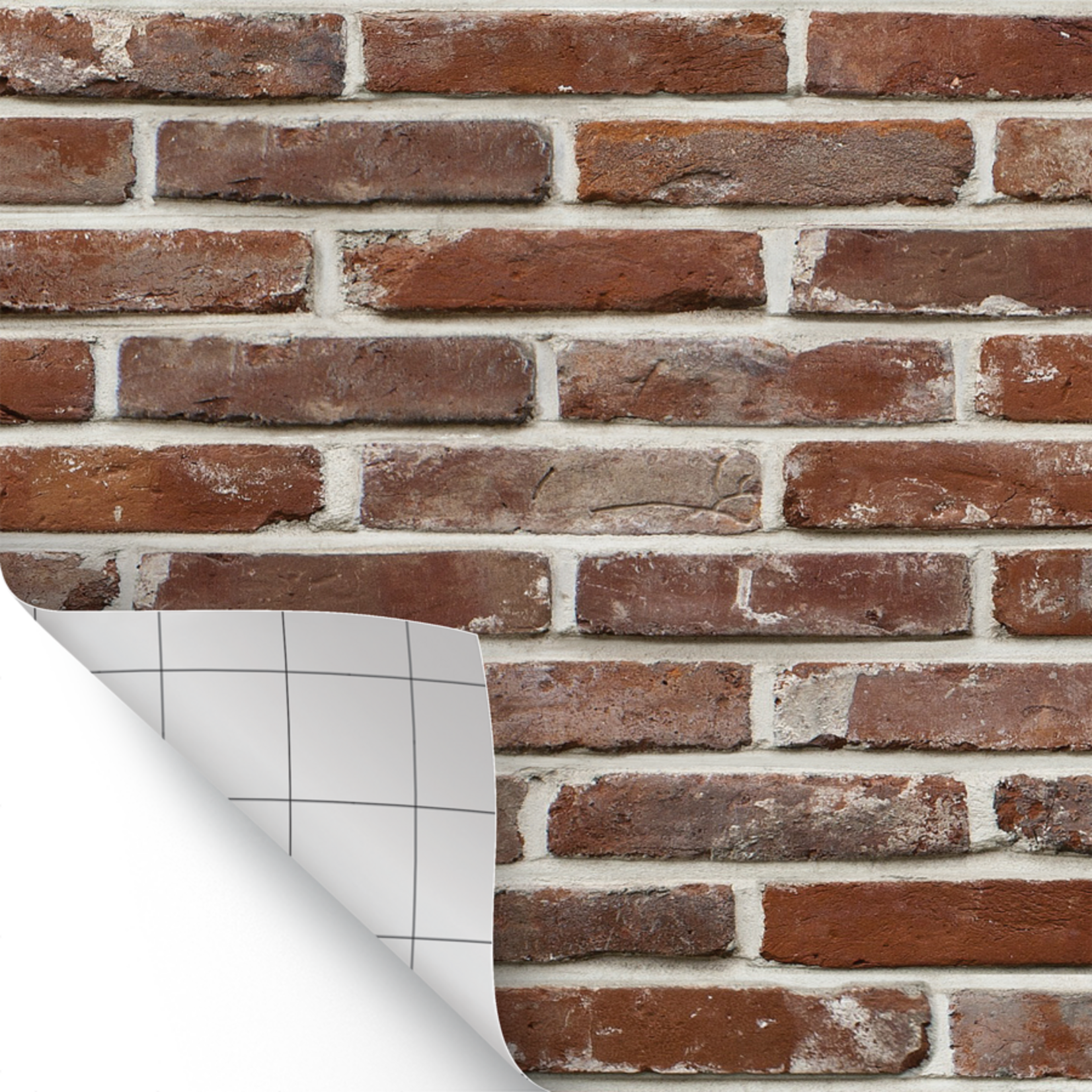 TEACHER CREATED RESOURCES Red Brick Peel and Stick Decorative Paper