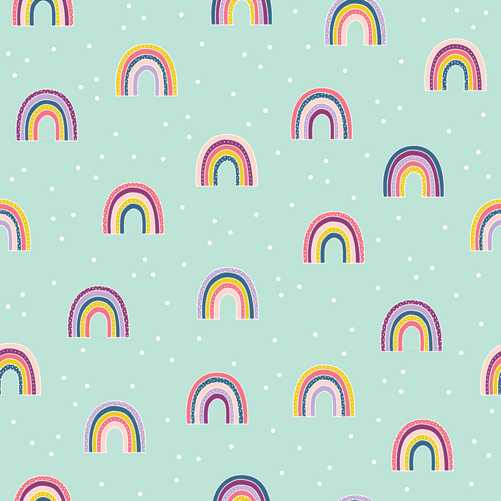 TEACHER CREATED RESOURCES Oh Happy Day Rainbows Peel and Stick Decorative Paper