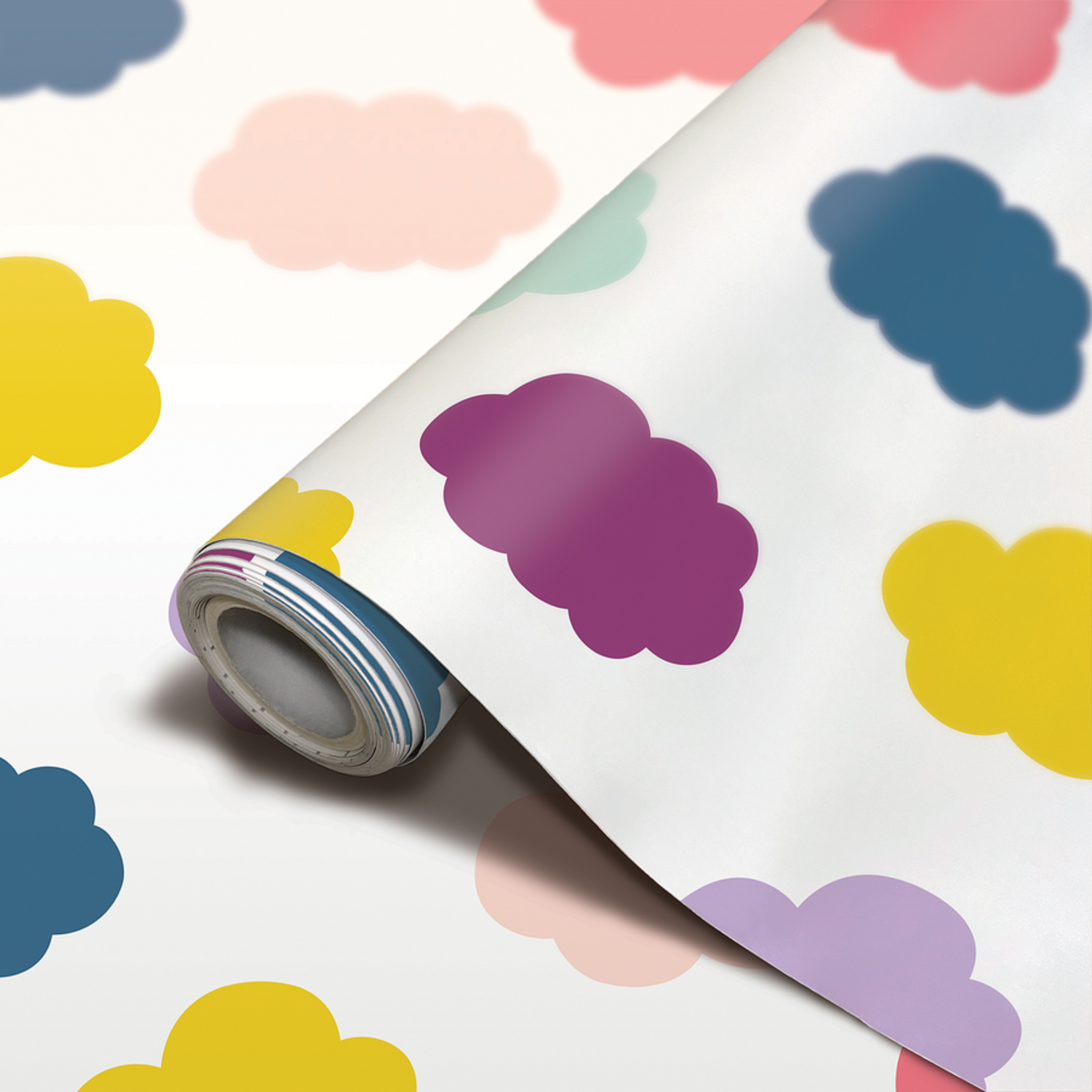 TEACHER CREATED RESOURCES Oh Happy Day Clouds Peel and Stick Decorative Paper