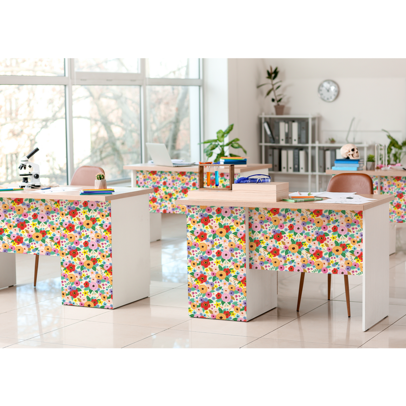 TEACHER CREATED RESOURCES Wildflowers Peel and Stick Decorative Paper