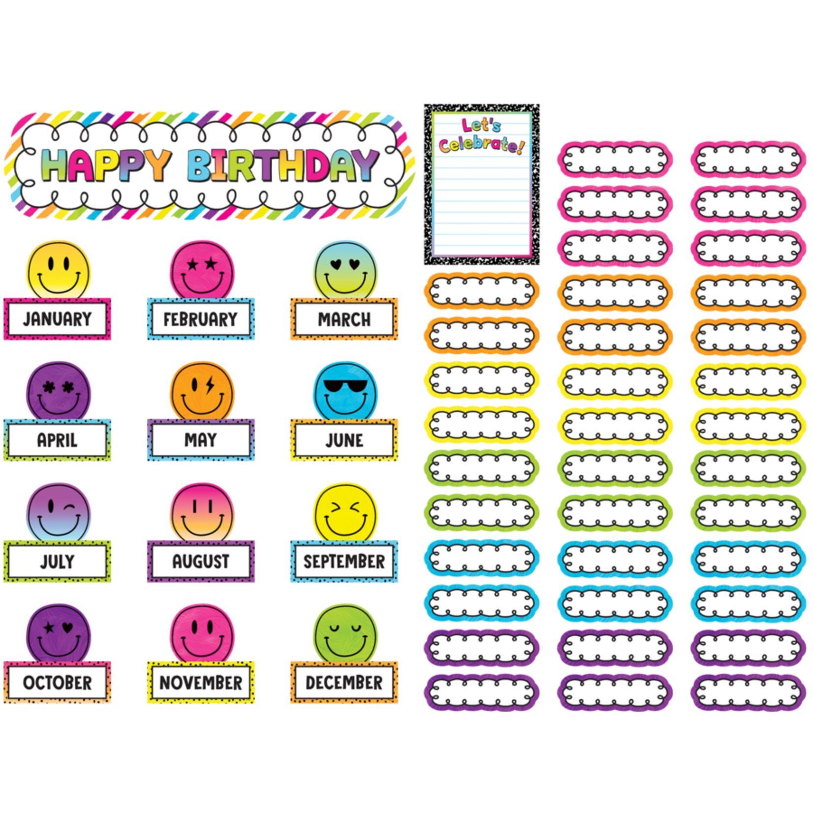 TEACHER CREATED RESOURCES Brights 4Ever Happy Birthday Mini Bulletin Board