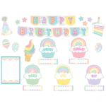 TEACHER CREATED RESOURCES Pastel Pop Happy Birthday Mini Bulletin Board