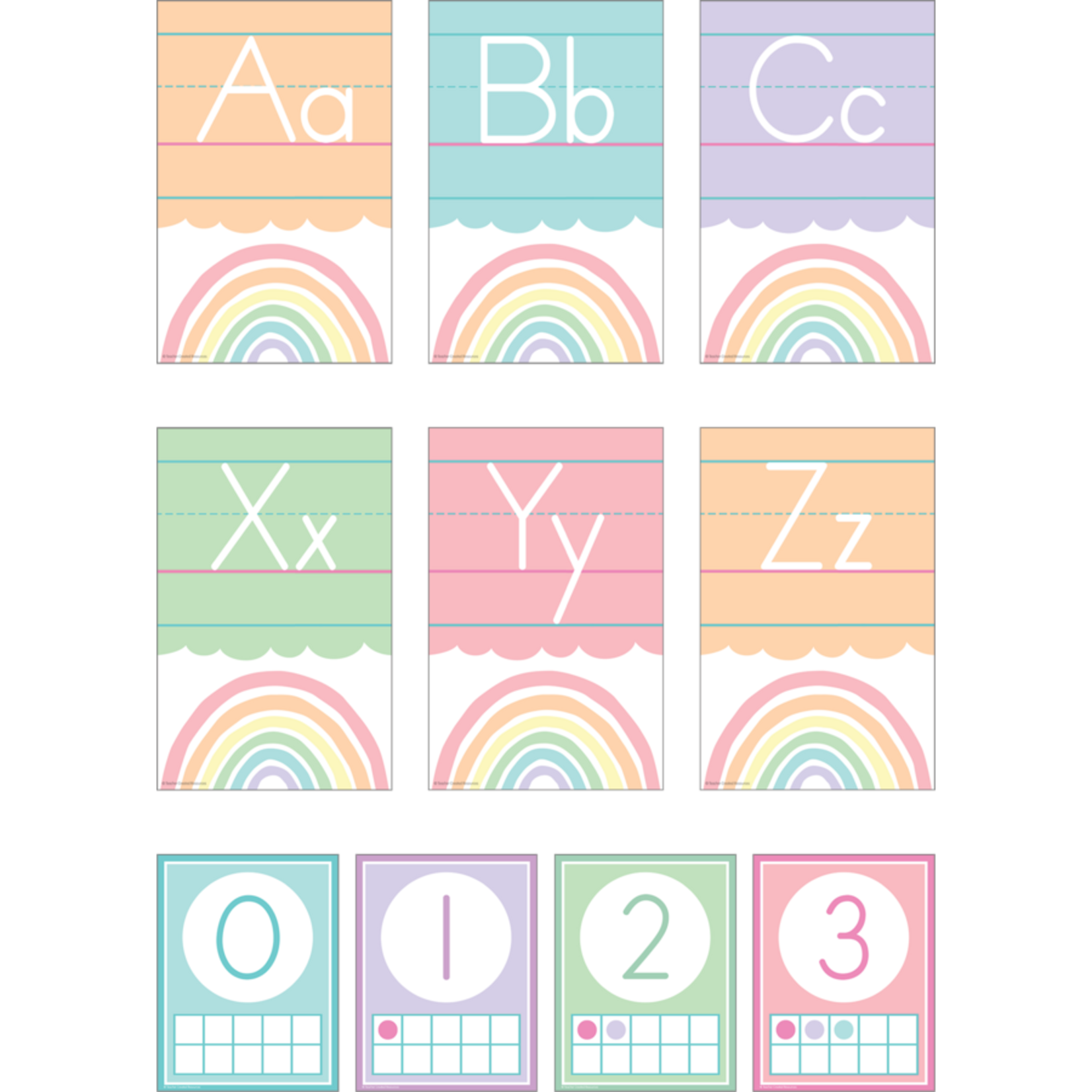 TEACHER CREATED RESOURCES Pastel Pop Alphabet Bulletin Board