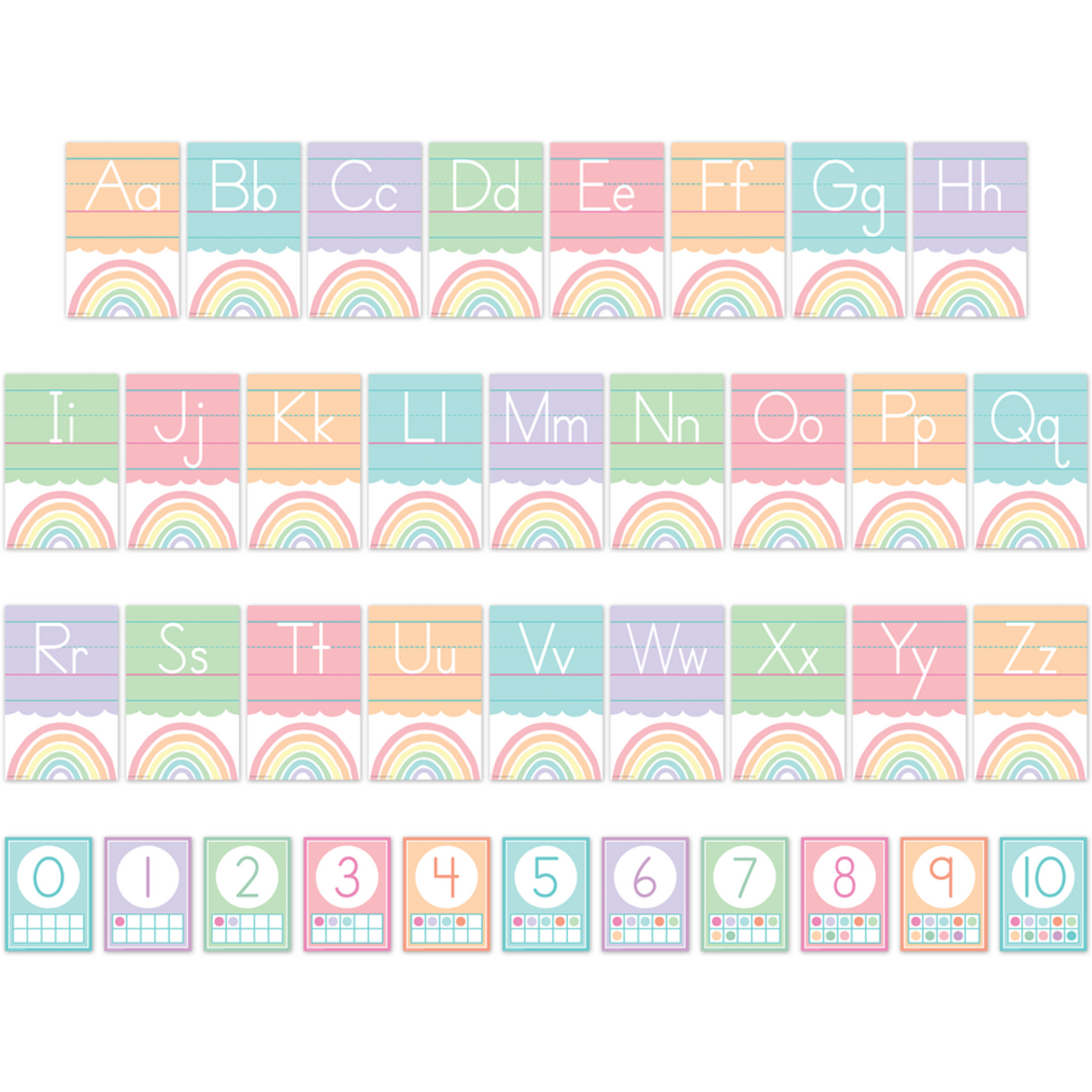 TEACHER CREATED RESOURCES Pastel Pop Alphabet Bulletin Board