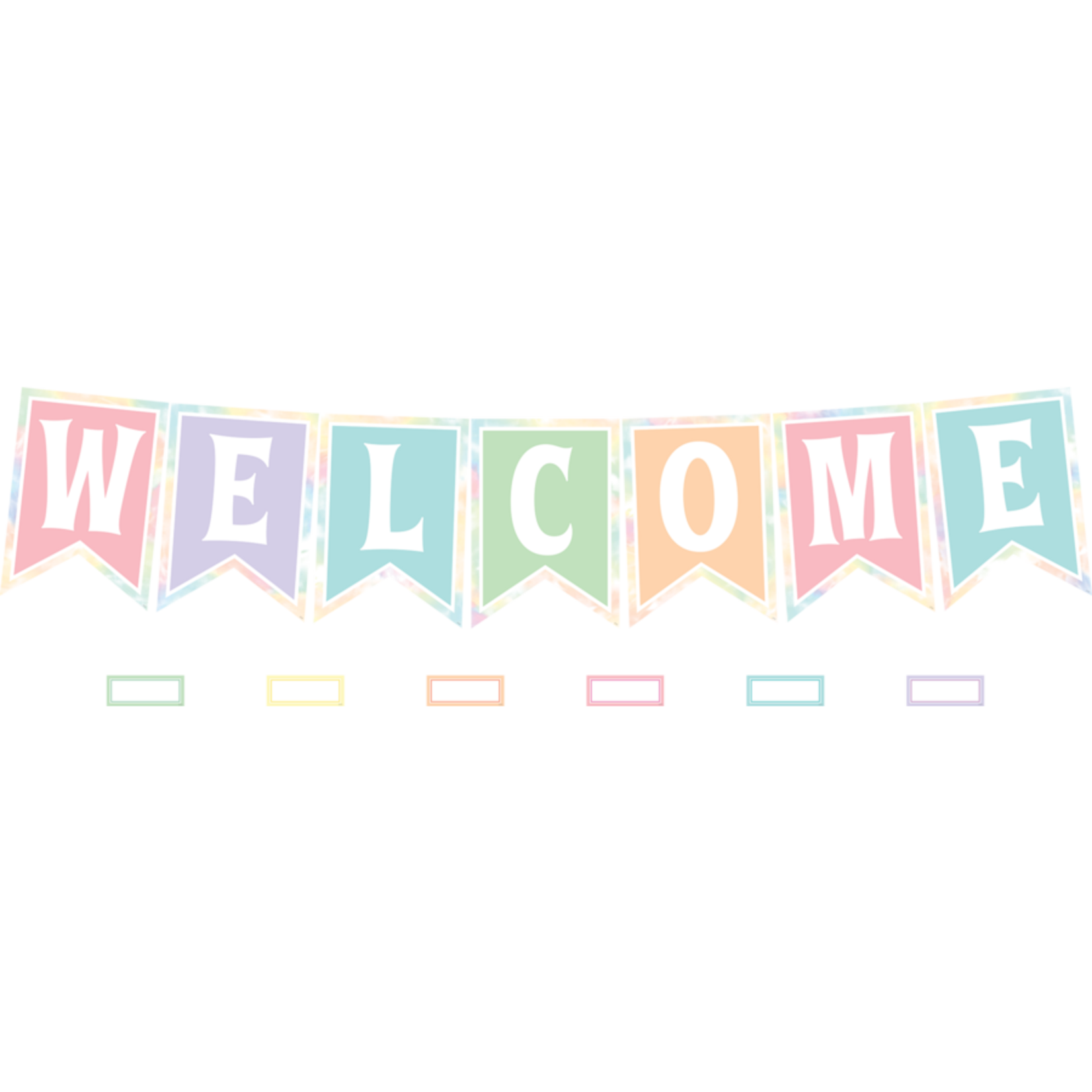 TEACHER CREATED RESOURCES Pastel Pop Pennants Welcome Bulletin Board
